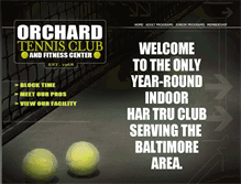 Tablet Screenshot of orchardtennisclub.com